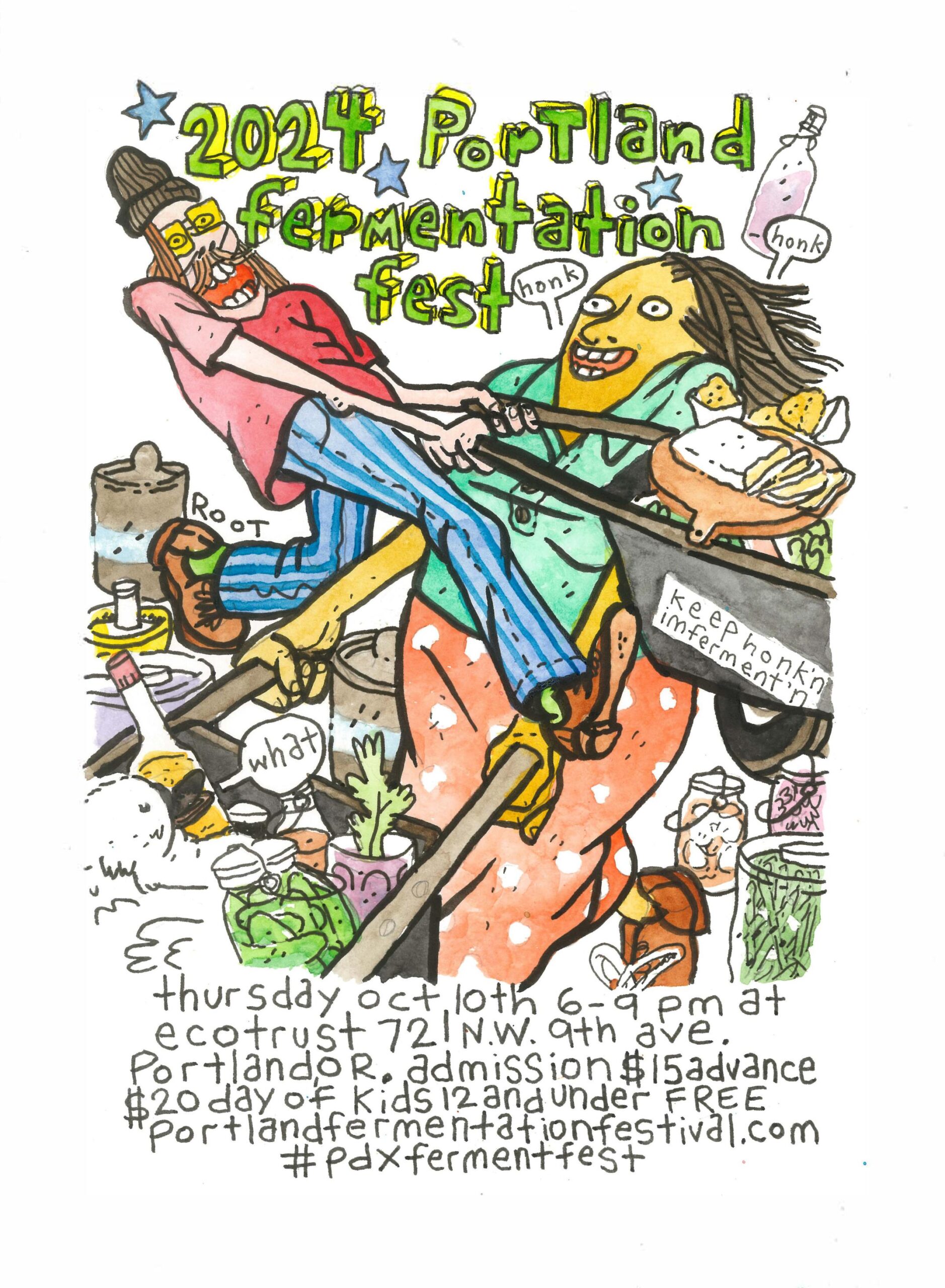 2024 Portland Fermentation Festival poster