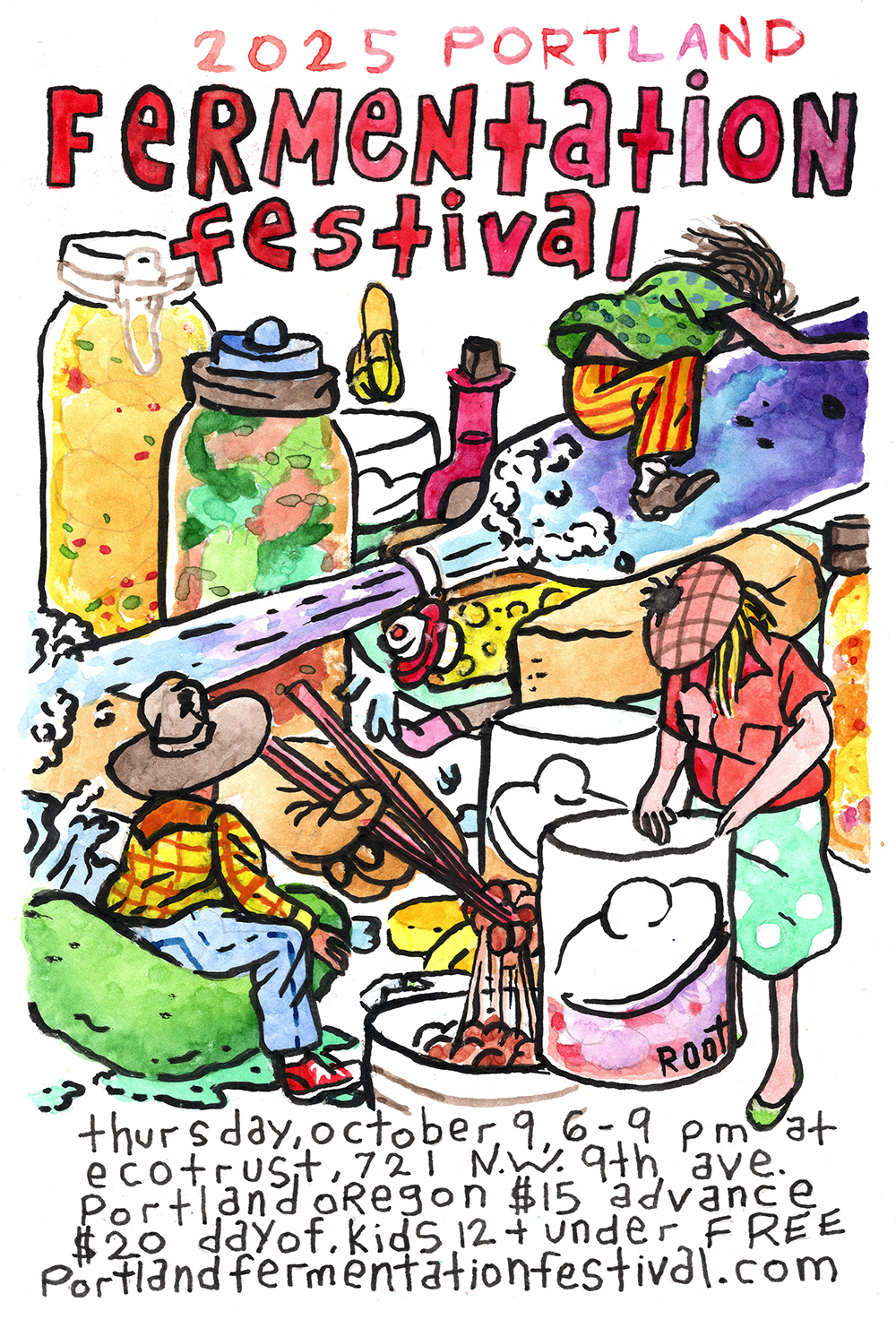2025 Portland Fermentation Festival poster